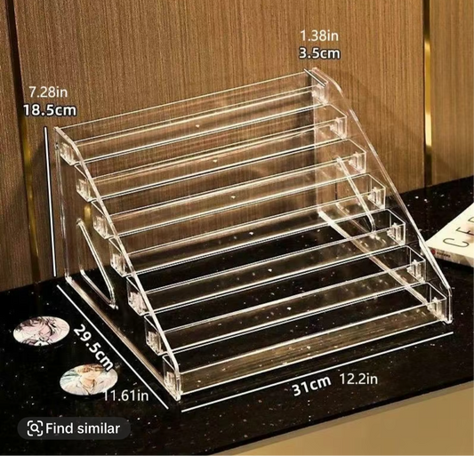 Transparent Nail Polish Acrylic Display Rack