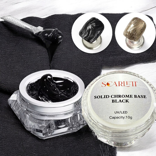 Scarlett Solid Chrome Base Thick Gel Non Wipe