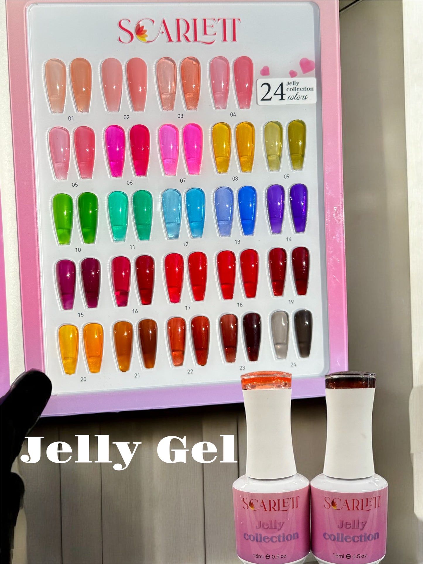 Scarlett JELLY Gel Polish collection 24 colors