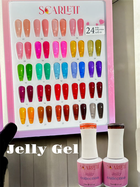 Scarlett JELLY Gel Polish collection 24 colors