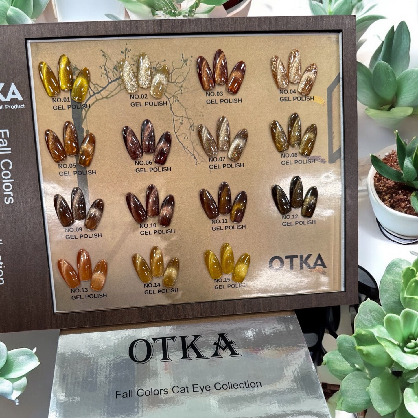 OTKA FALL Cat Eye Gel Polish collection 15 colors