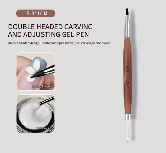 Molding Brush Silicone 2 heads for Sculpture Gel