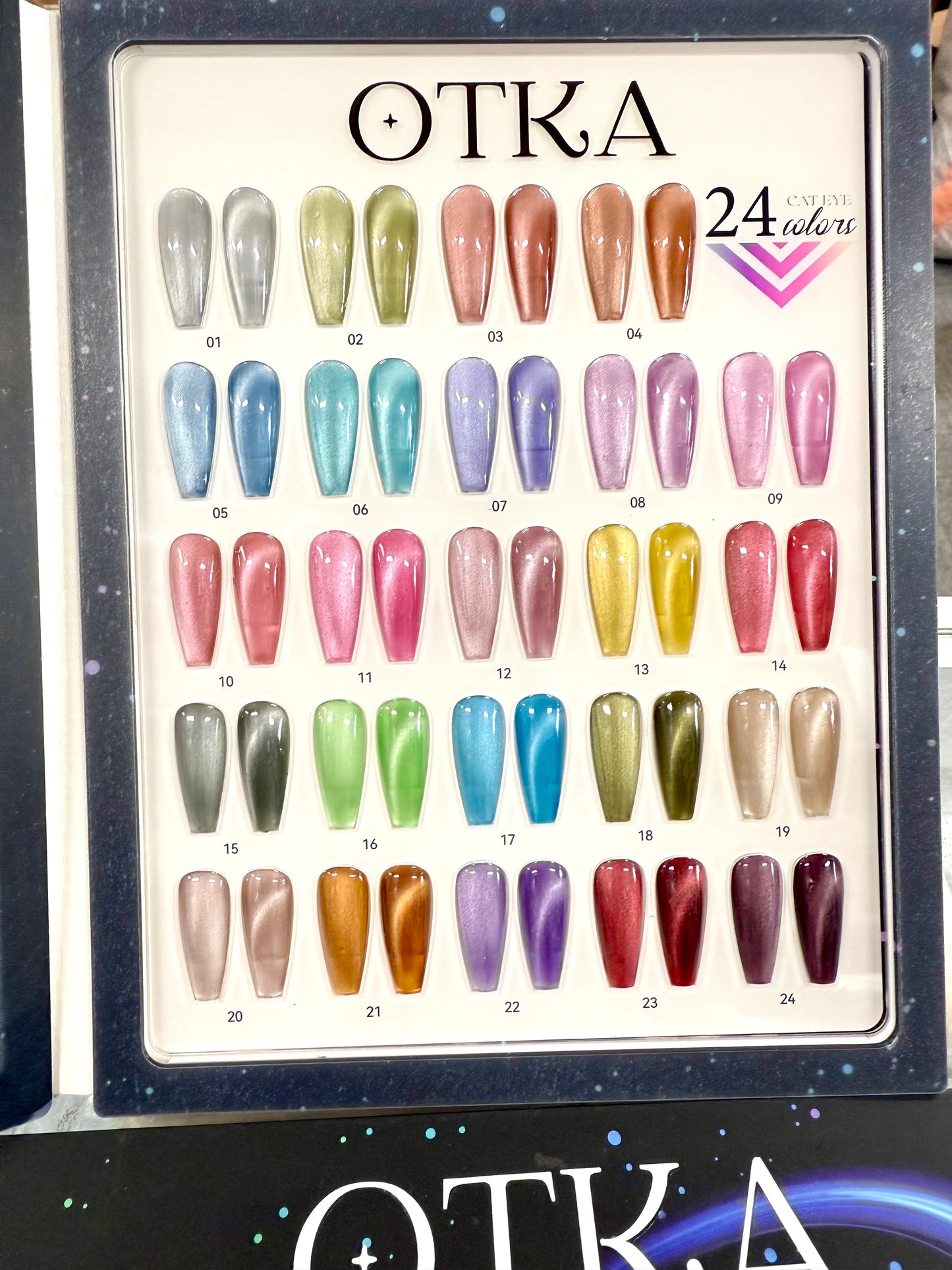OTKA Porcelain Cat Eye Gel Polish collection 24 colors