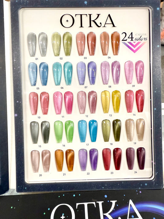 OTKA Porcelain Cat Eye Gel Polish collection 24 colors
