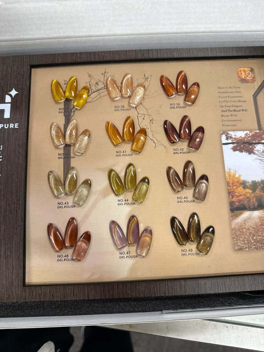 FALL Cat Eye Gel Polish collection 12 colors