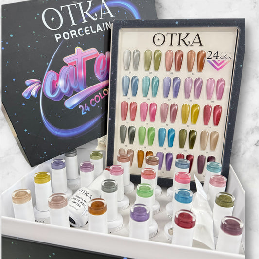 OTKA Porcelain Cat Eye Gel Polish collection 24 colors