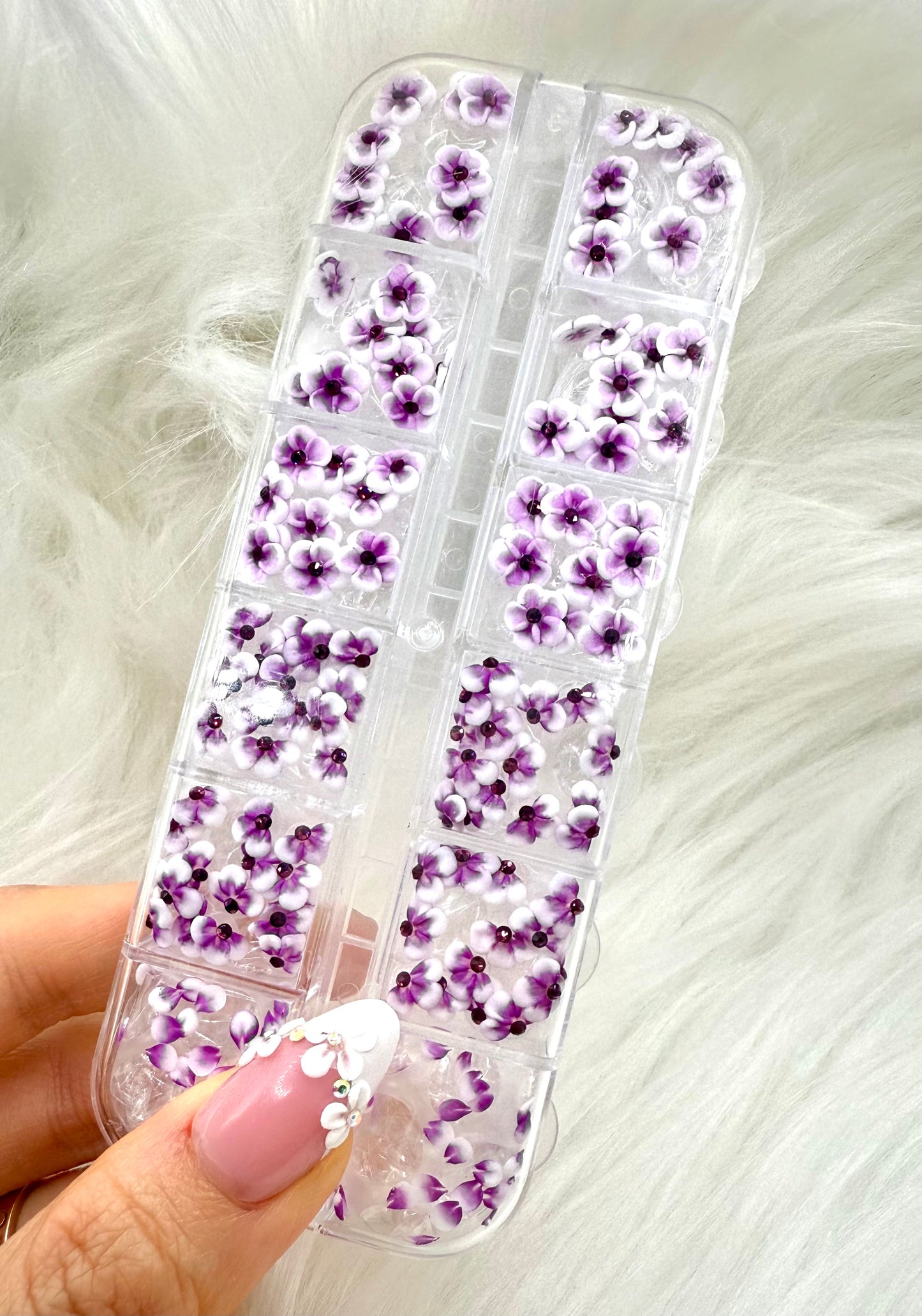 Handmade 3D Acrylic Flowers Set 180pcs