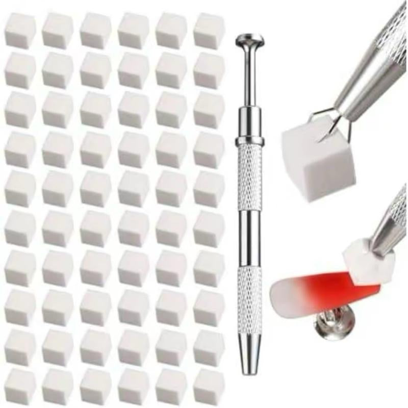 Set 100pcs sponge and Grabbing pen for Ombre gel blend Nail Art tool