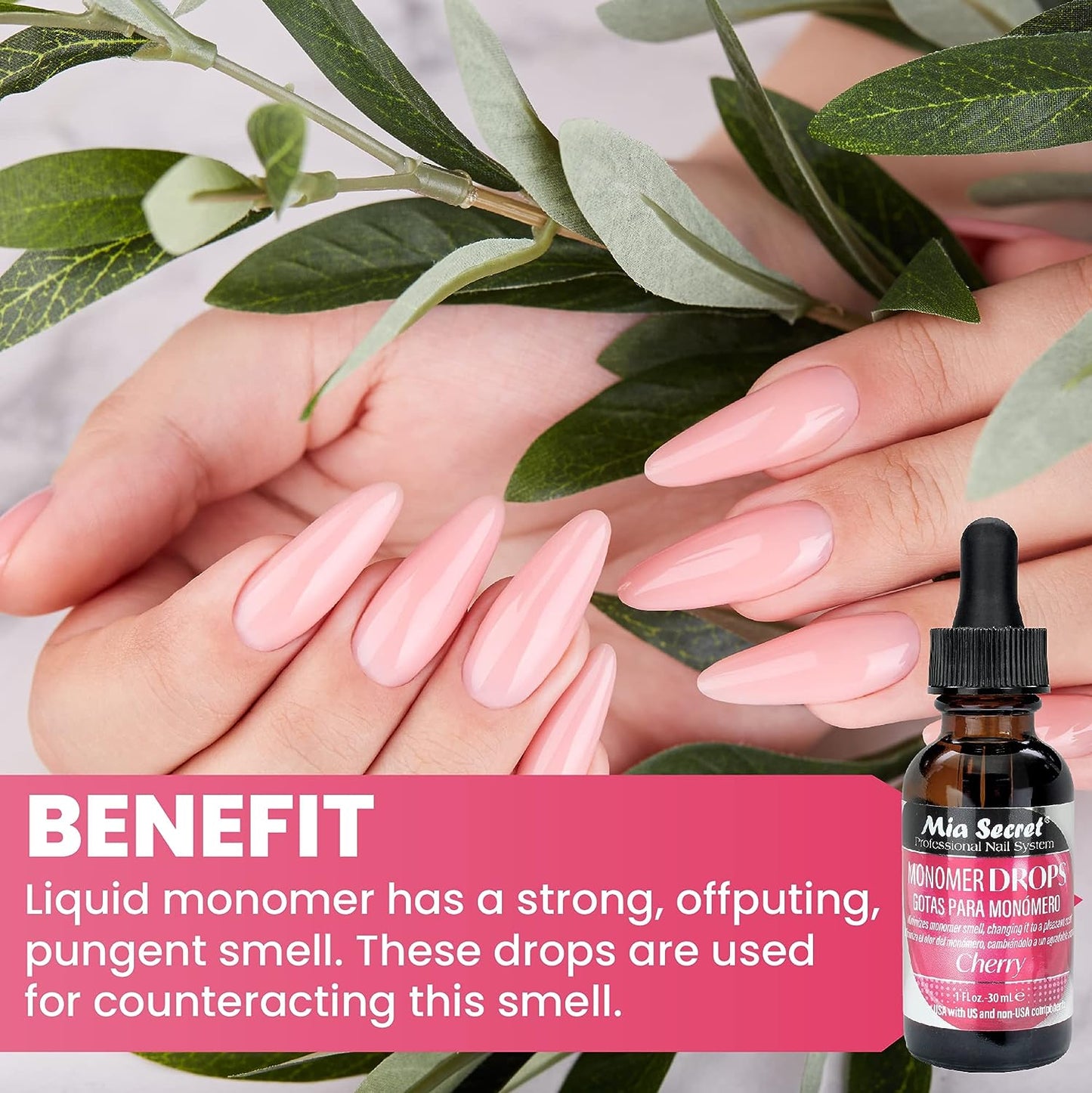 Mia Secret Monomer Drops Cherry Scent 1oz