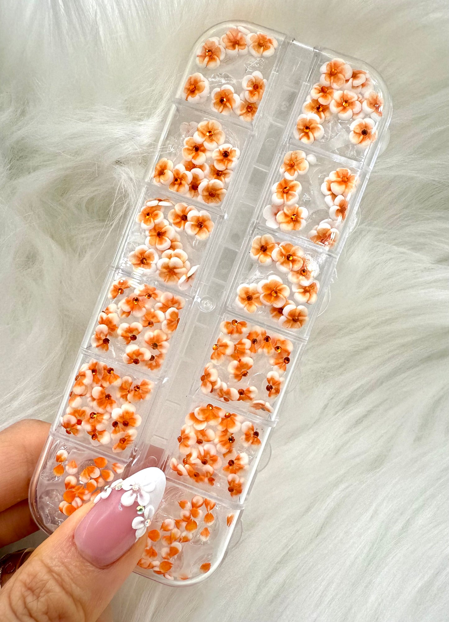 Handmade 3D Acrylic Flowers Set 180pcs