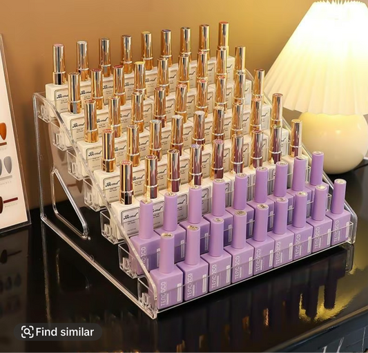 Transparent Nail Polish Acrylic Display Rack