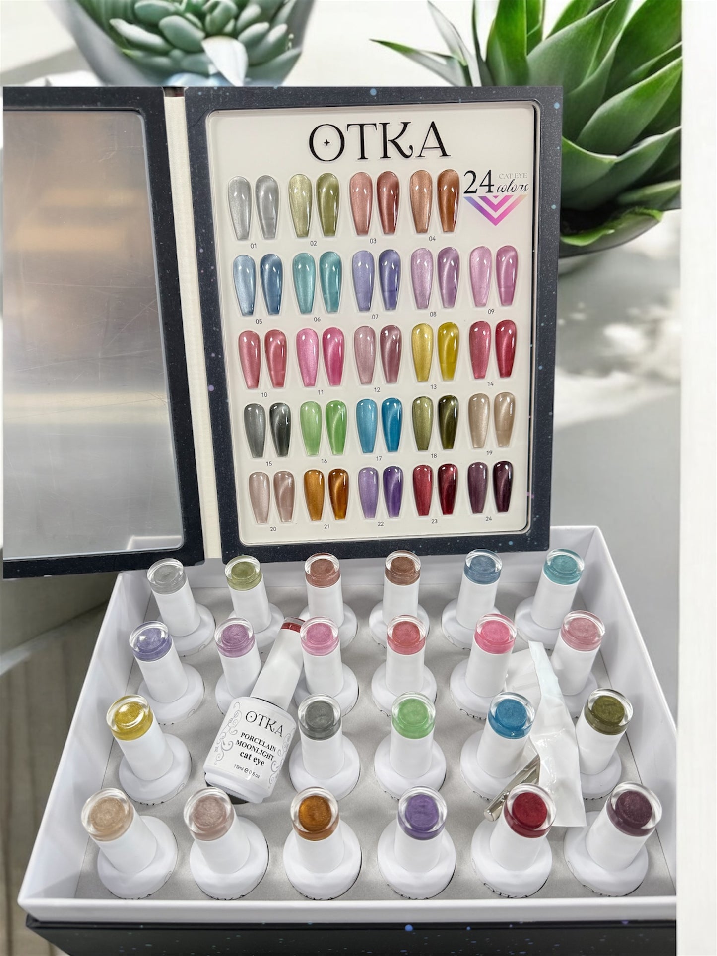 OTKA Porcelain Cat Eye Gel Polish collection 24 colors