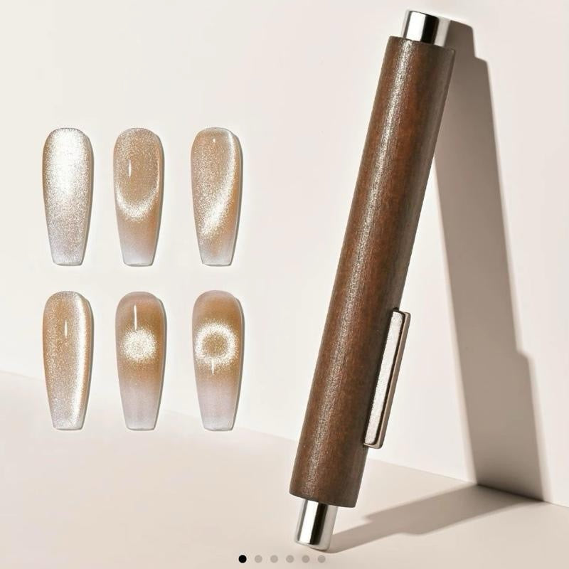 3in1 Wood Magnet Tool for Cat Eye design effect for Nail Art tool