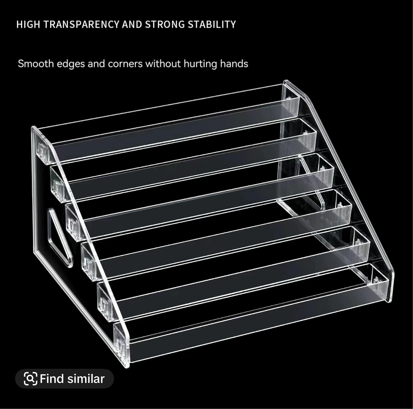 Transparent Nail Polish Acrylic Display Rack