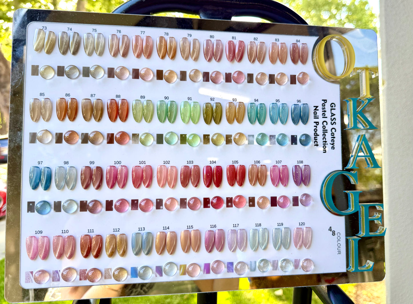 OTKA GLASS Pastel Cat Eye Gel Polish set 48 colors part 3