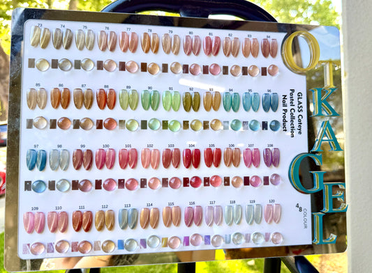 OTKA GLASS Pastel Cat Eye Gel Polish set 48 colors part 3