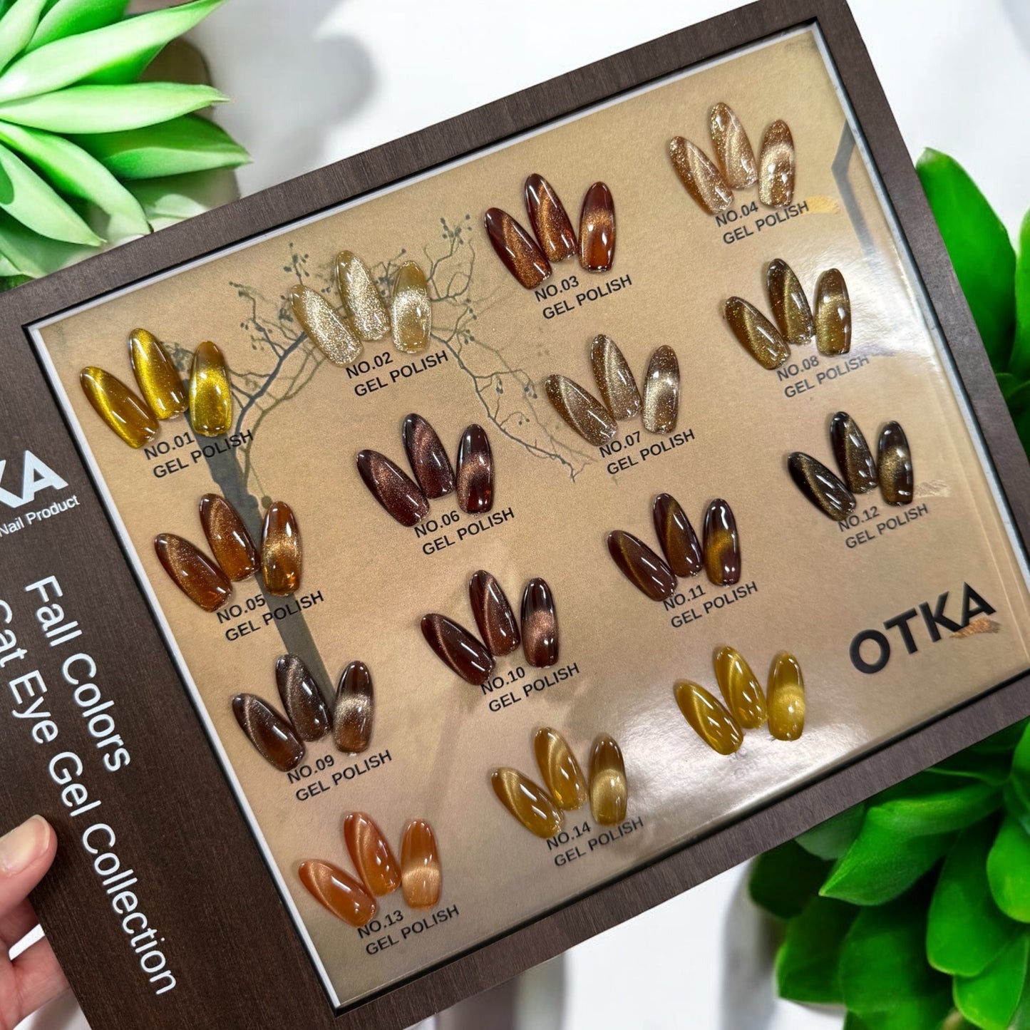 OTKA FALL Cat Eye Gel Polish collection 15 colors