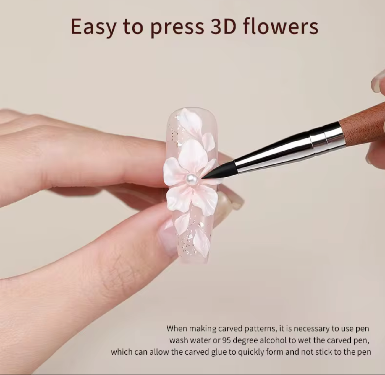 Molding Brush Silicone 2 heads for Sculpture Gel