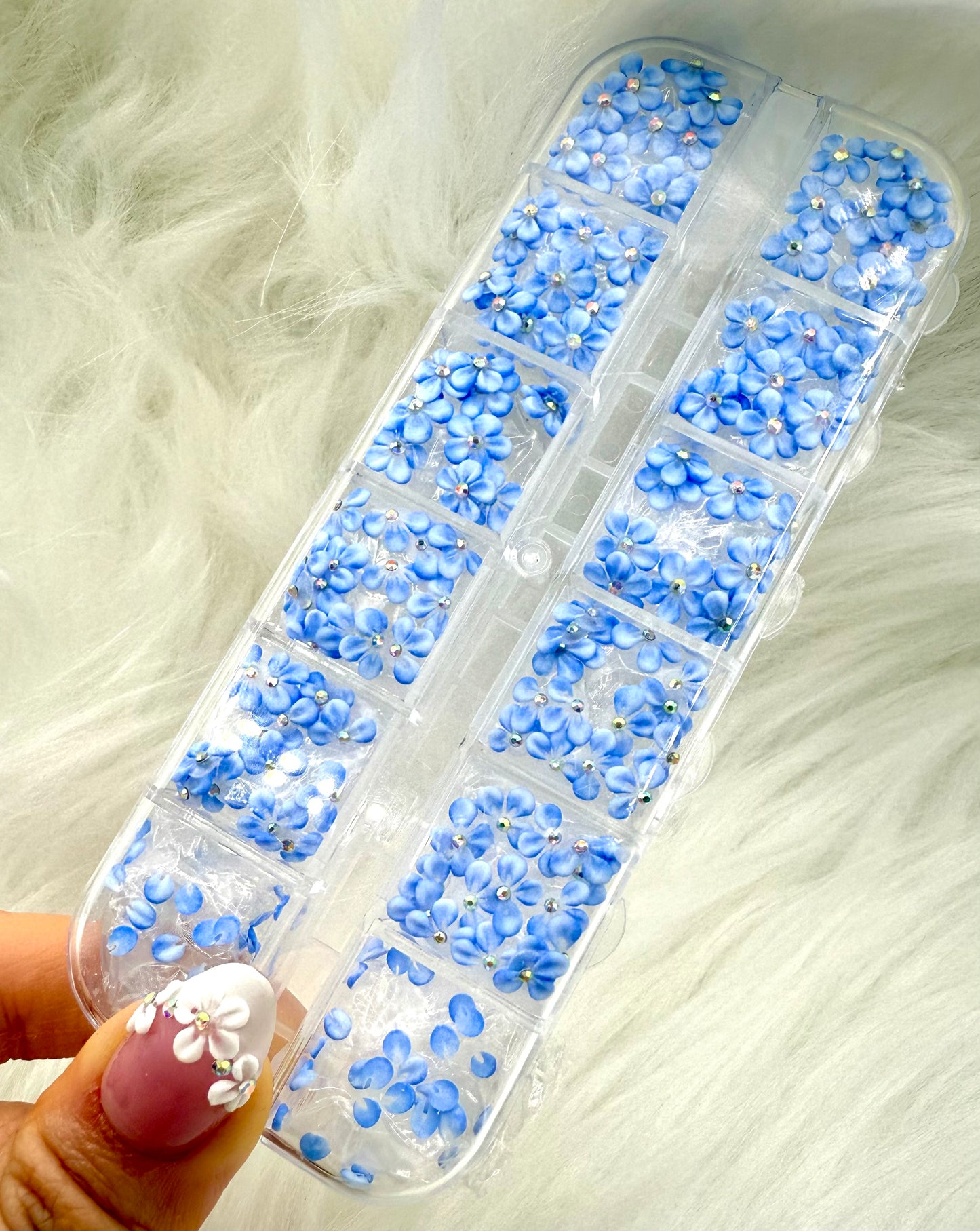 Handmade 3D Acrylic Flowers Set 180pcs