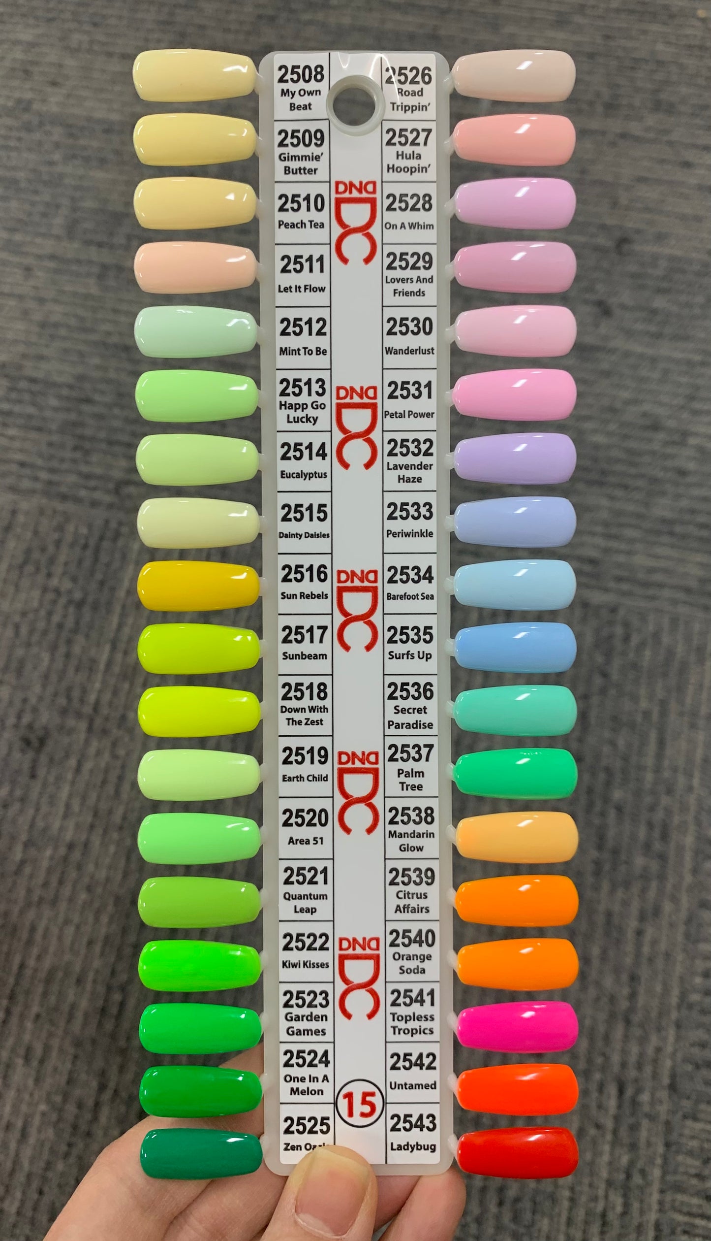 DND DC Gel Polish Color FREE SPIRIT- from 2508 to 2543