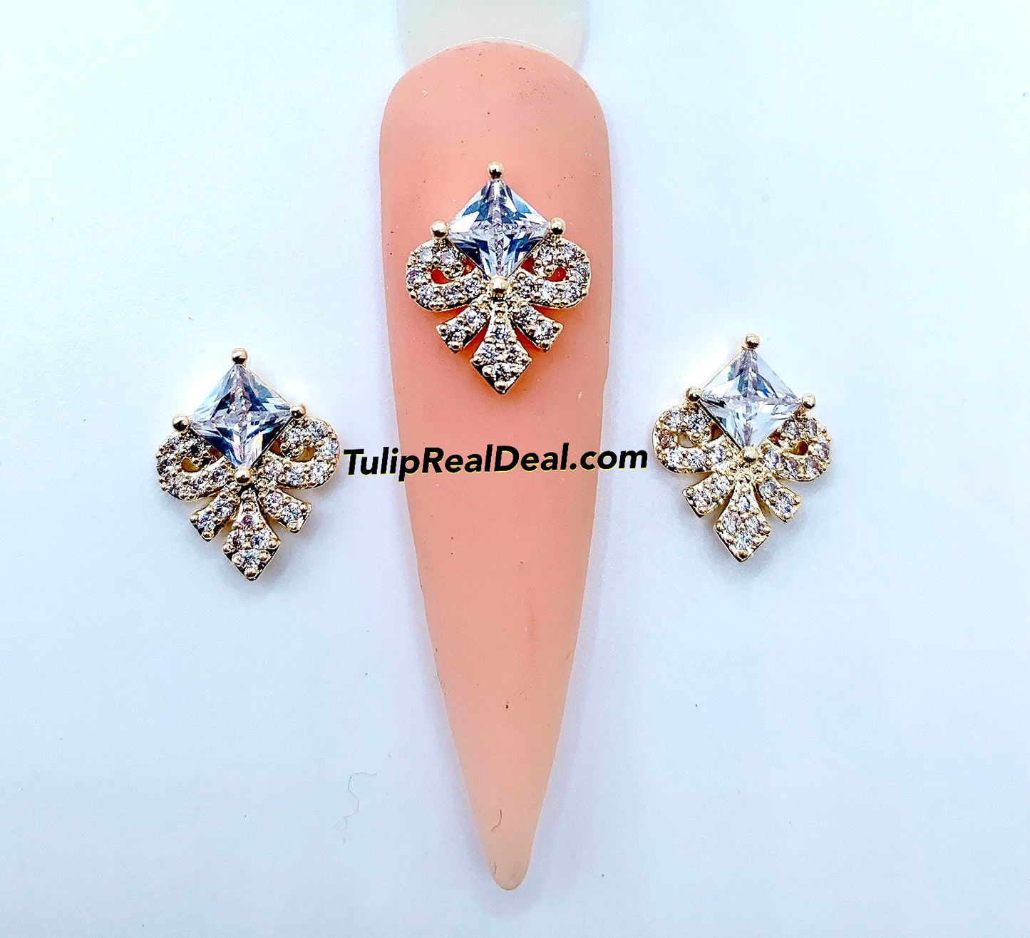 Zircon Bling Fancy charms 4pcs