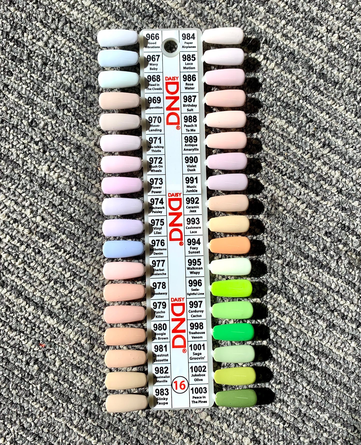 DND Gel Polish Color RETRO EARTH-SCAPE- from 966 to 1003