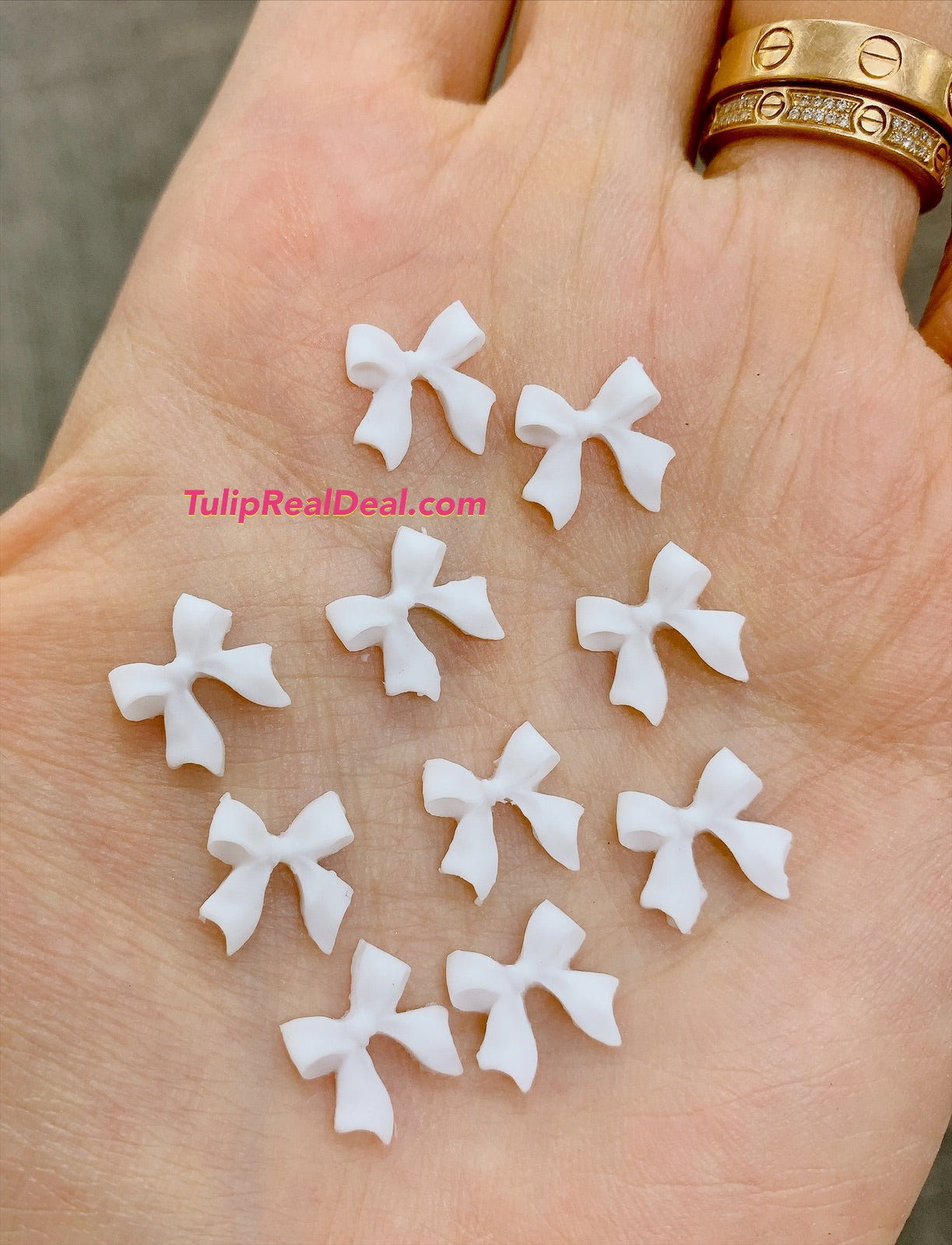 3D Cat Cartoon Charms Bows