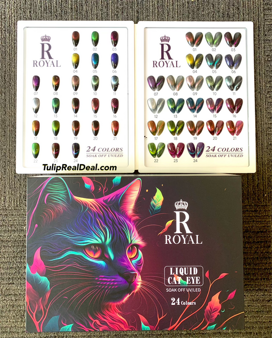 ROYAL Double Line Cat Eye Gel Polish set 24 colors
