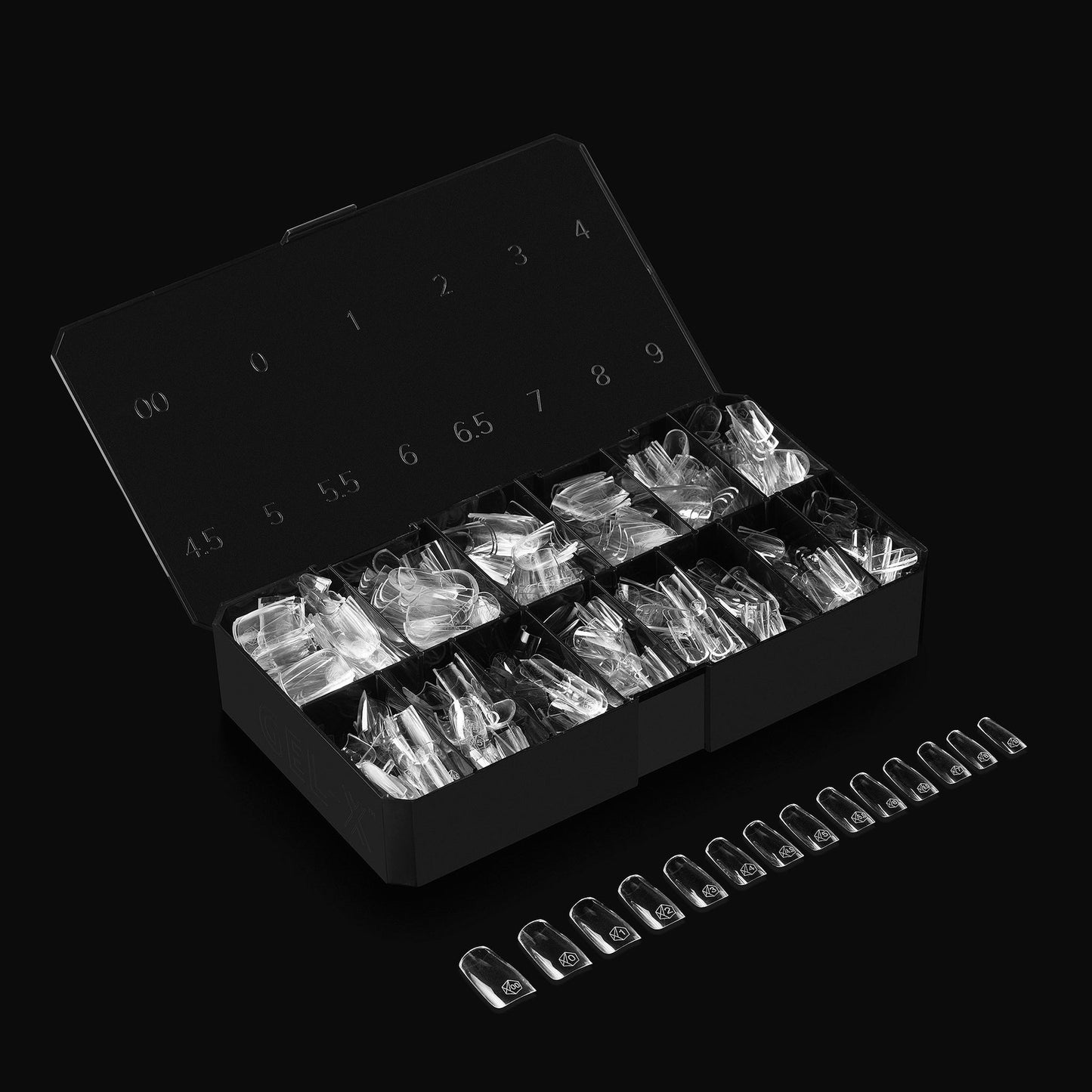 GEL-X NATURAL SQUARE MEDIUM BOX OF TIPS - PRO (600PCS)