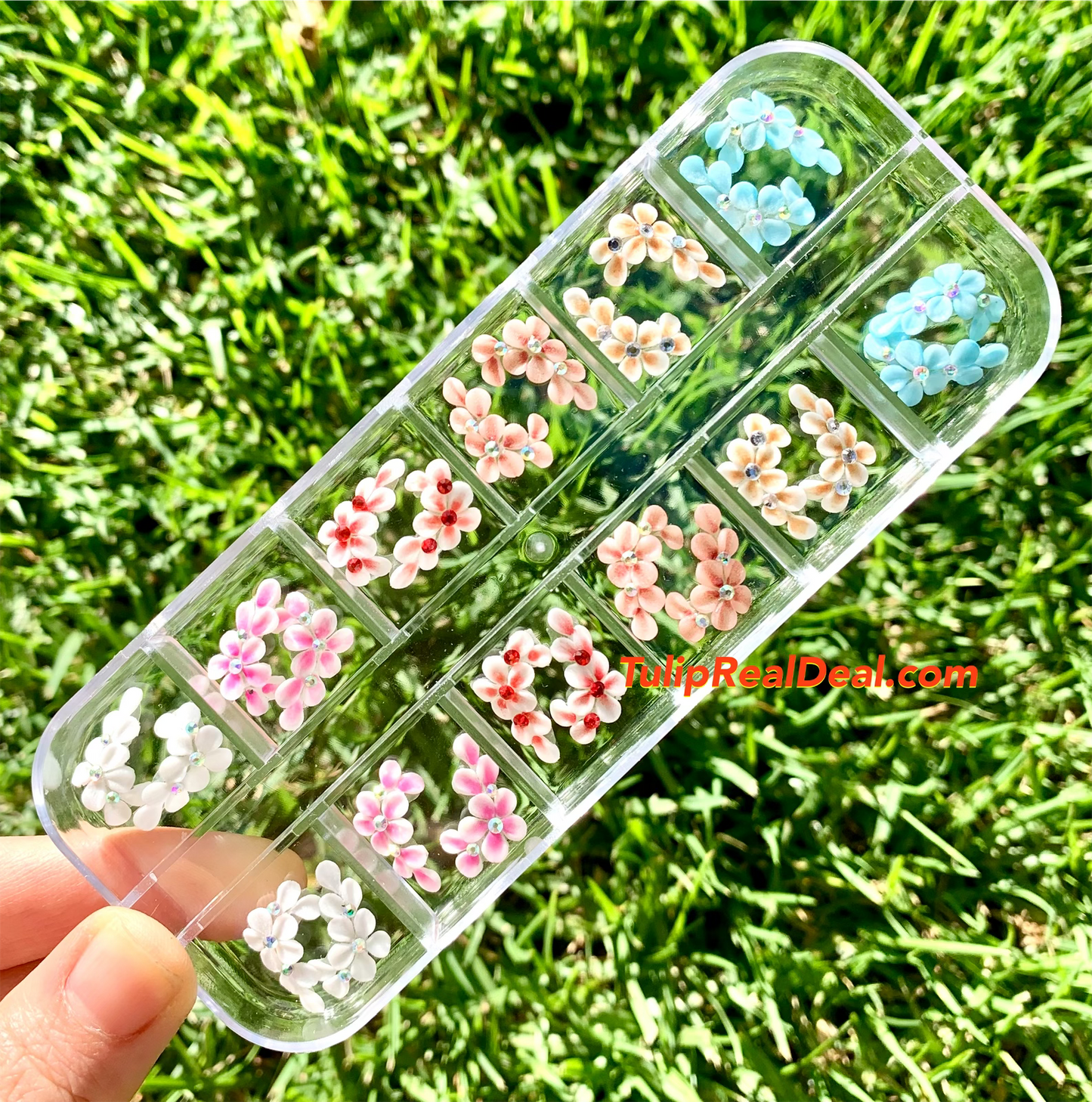 Handmade 3D Falling Petal Acrylic Flowers Set 24pcs