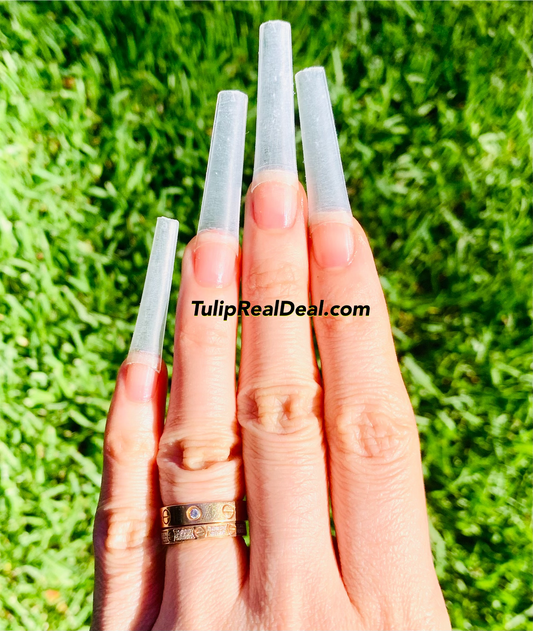 *NEW* XXL Tapered SQUARE Straight NON C-Curve tips