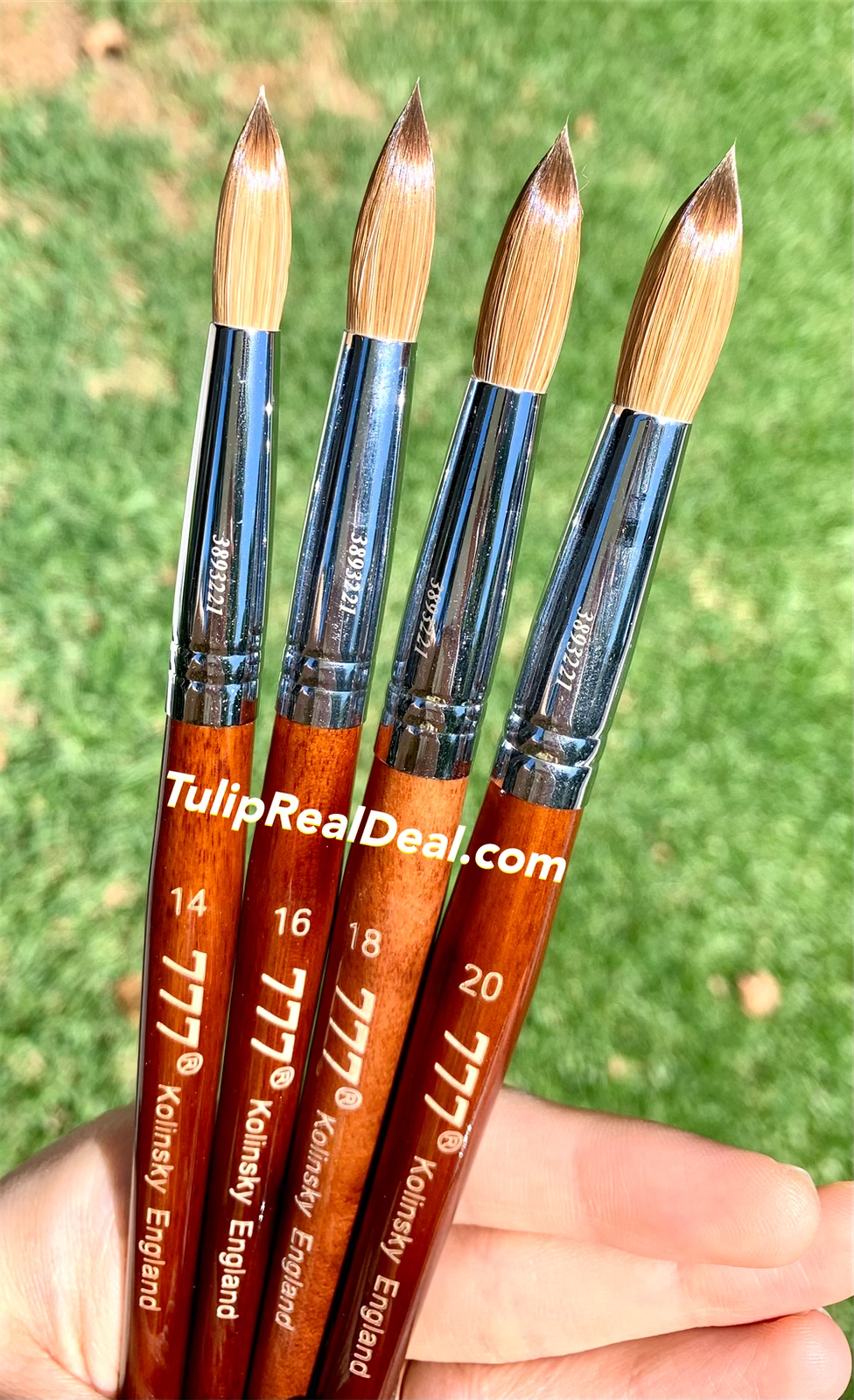 777 Acrylic England Brush 100% Kolinsky *Crimped Option Available*