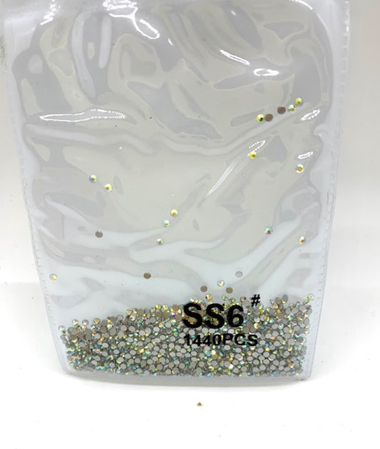 Crystal Flatback Pack - Crystal AB