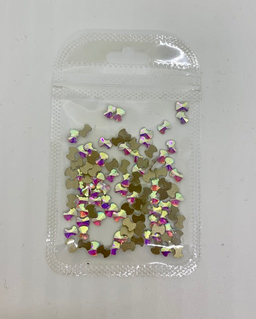 Crystal Flatback Pack - Crystal AB Bow