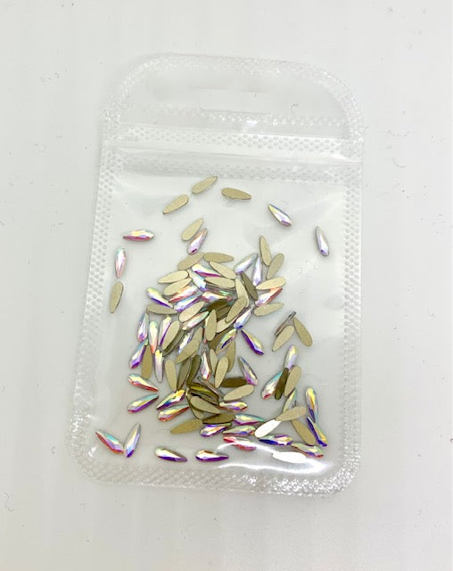 Crystal Flatback Pack - Crystal AB 3*8 Tear Drop