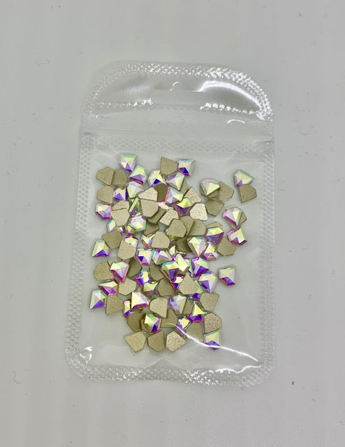 Crystal Flatback Pack - Crystal AB Diamond