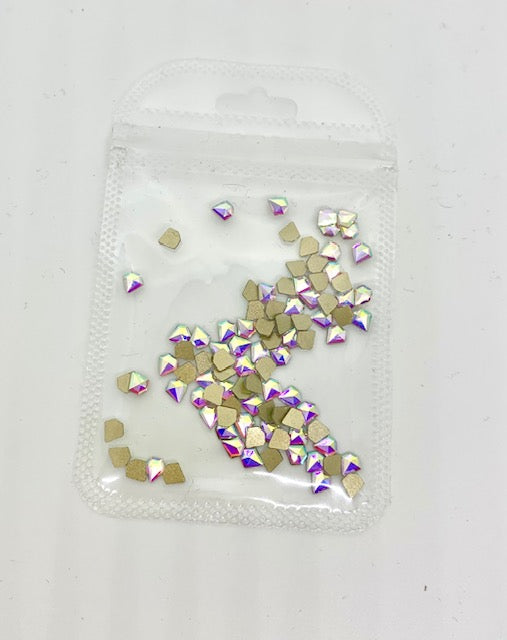 Crystal Flatback Pack - Crystal AB Diamond 5mm