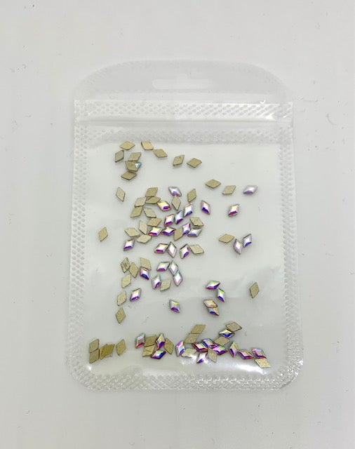 Crystal Flatback Pack - Crystal AB Rhombus