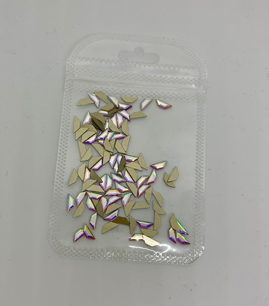 Crystal Flatback Pack - Crystal AB Trapeze