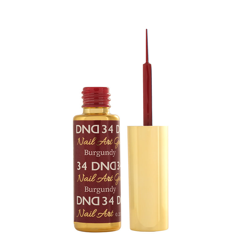 DND Liner Gel Polish Swatch - from 1 to 36