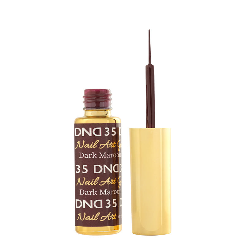 DND Liner Gel Polish Swatch - from 1 to 36