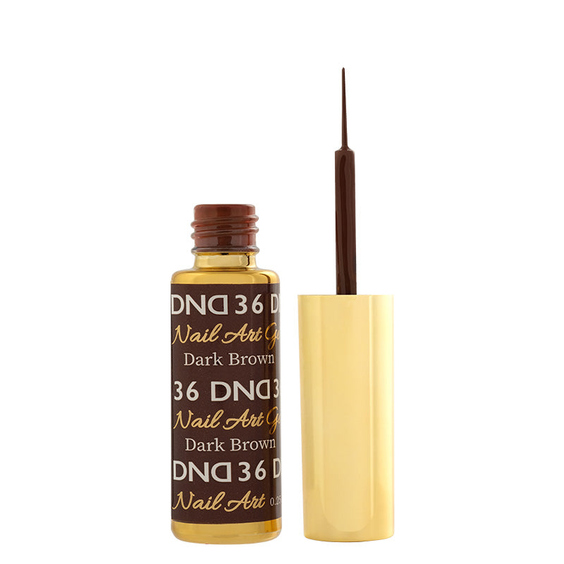 DND Liner Gel Polish Swatch - from 1 to 36