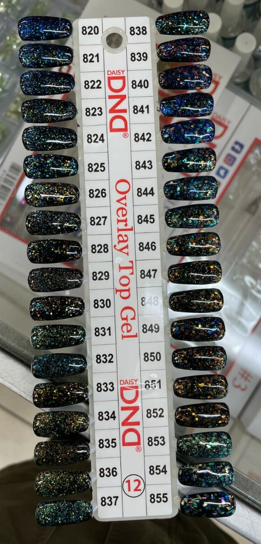 DND Gel Polish Color - Swatch 12 from 820 to 855