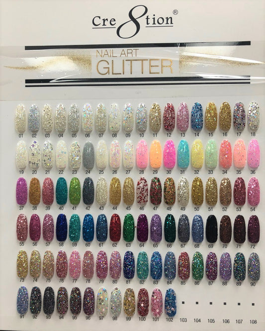 Cre8tion Glitter Collection 1 to 61