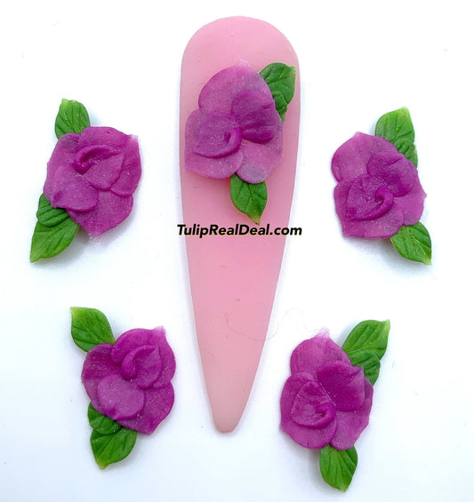 HANDMADE 3D Acrylic Flowers 4pcs