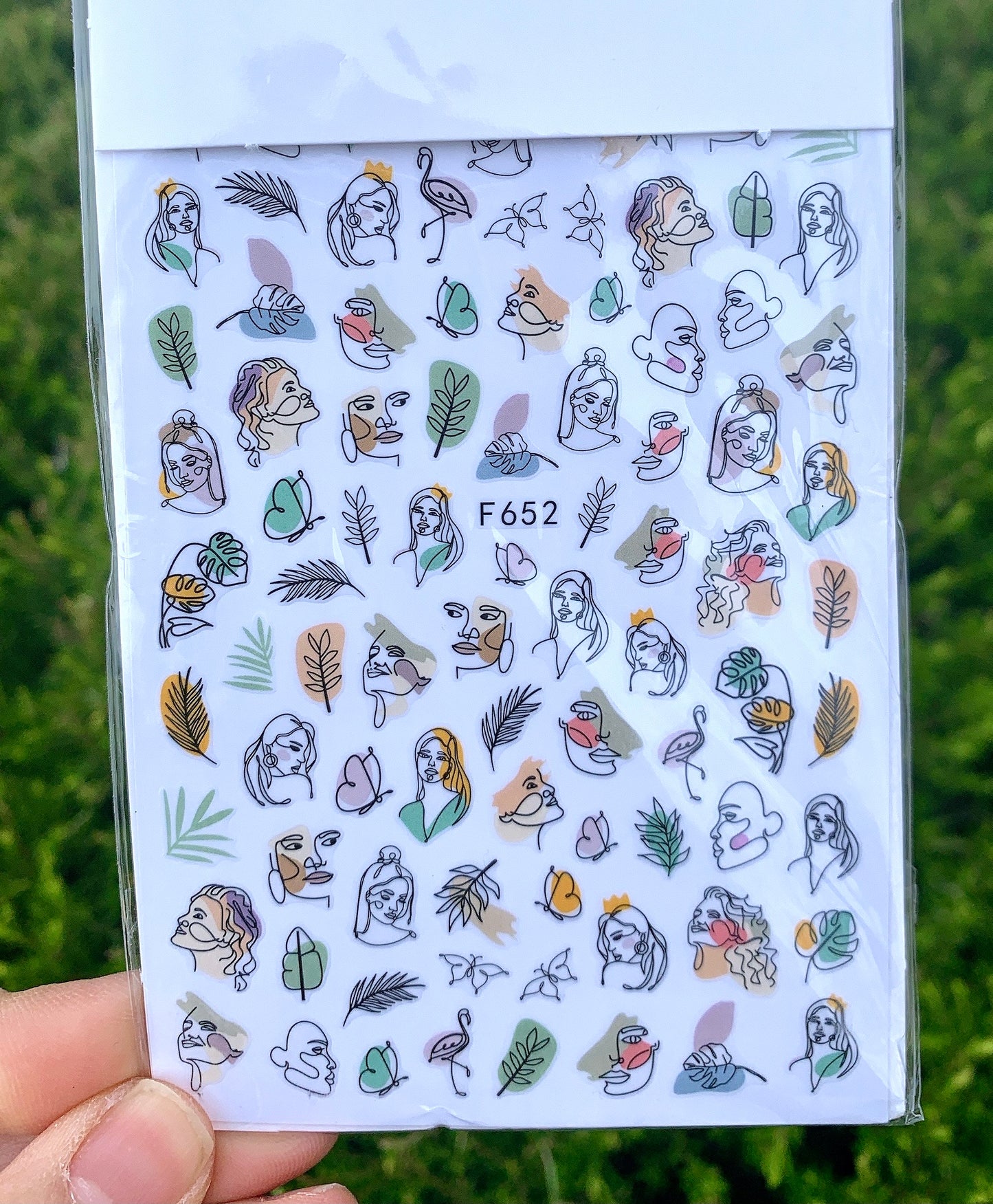 Sticker Abstract Leaves 2