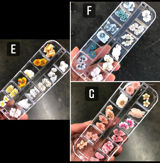3D Flowers Set