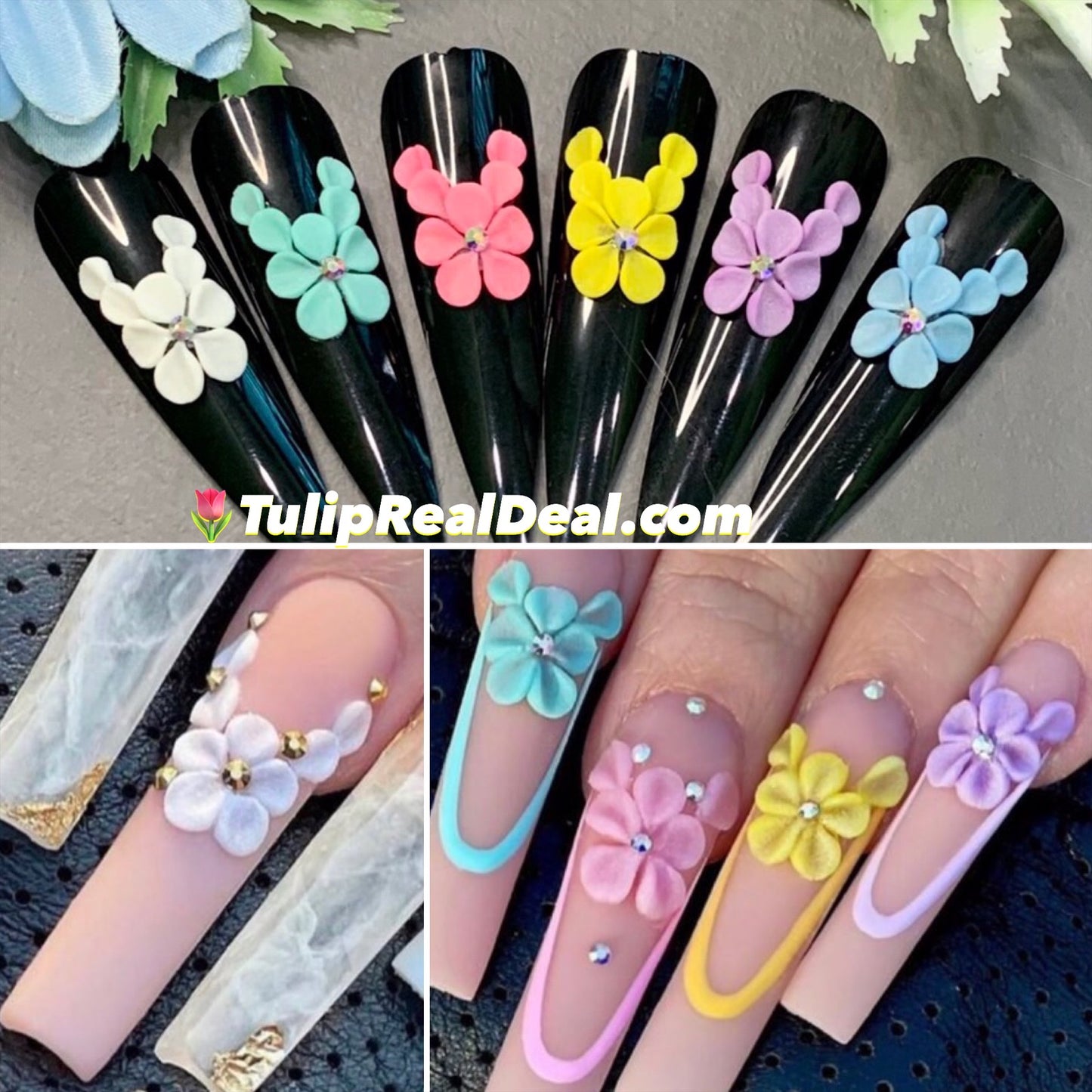 NEW 3D Handmade Acrylic Flowers