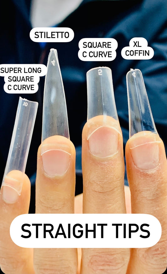 Super Long C Curve Square Tips