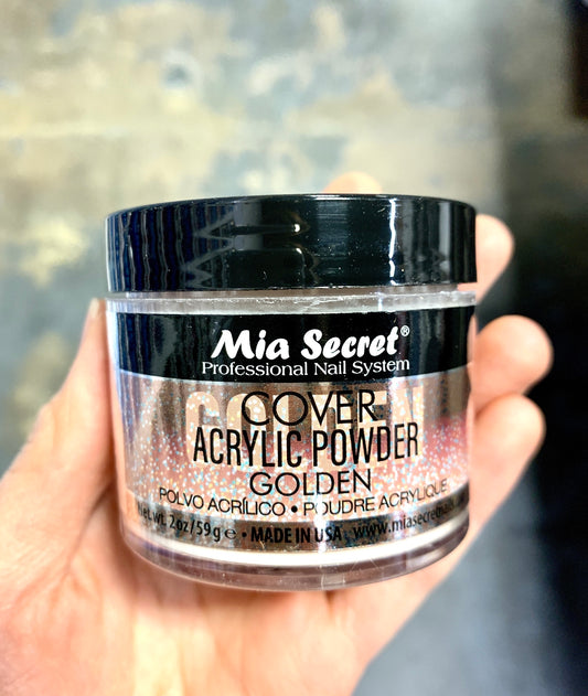 Mia Secret Cover Golden Acrylic Powder 2oz